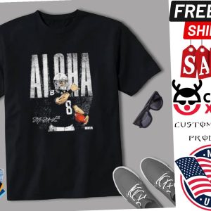 Marcus Mariota Las Vegas Raiders Aloha Bold Signature Shirt