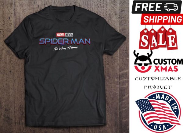 Marvel No Way Home Spider-Man Movie Logo T shirt