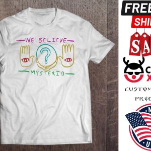 Marvel Spider-Man No Way Home Mysterio We Believe Palm Logo shirt