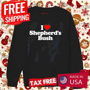 Mens I Love Shepherd's Bush Heart Souvenir Funny Shirt 3