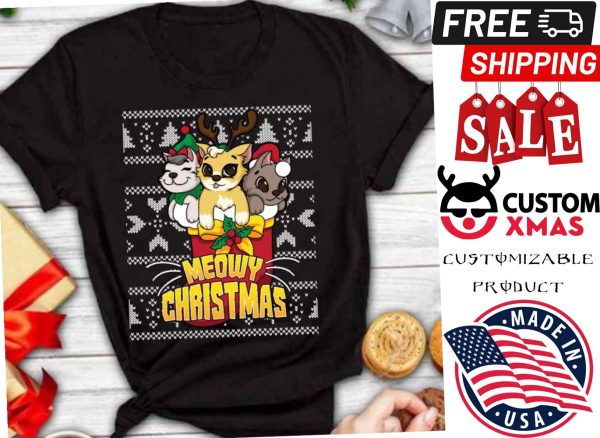 Meowy Catmas Holiday Merry Christmas Ugly Shirt