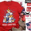Meowy Christmas Cat Christmas Tree Lights Shirt