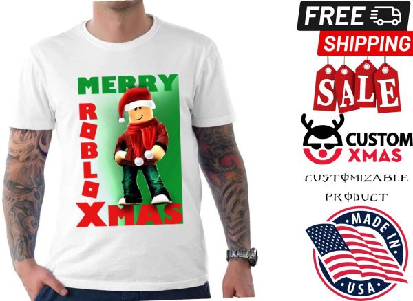 Merry Roblox Xmas Christmas Boy Shirt