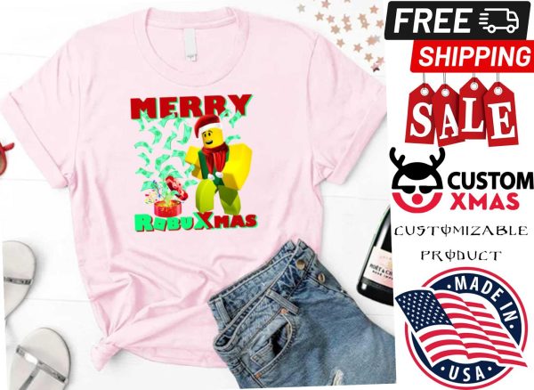 Merry Robu Xmas Christmas Roblox Shirt