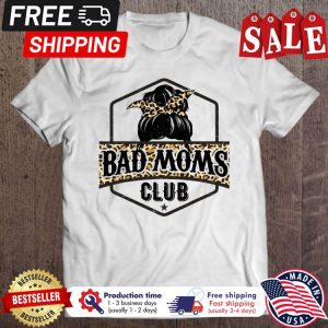 Messy bun leopard bad moms club shirt Messy bun leopard bad moms club shirt