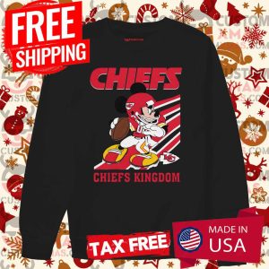 Mickey Mouse Kansas City Chiefs American Football Team Shirt 2 Mickey Mouse Kansas City Chiefs American Football Team Shirt 3