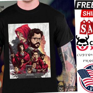 Money Heist Squad Professor Tokyo Berlin Denver Nairobi Shirt