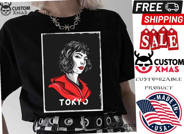 Money Heist Tokyo Red Lips Retro Shirt