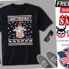 Mooey Christmas Cow Farmer Funny Ugly Christmas Shirt