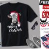 Mooey Christmas Fun Heifer Santa Xmas Light Cow Farmer Lover Shirt