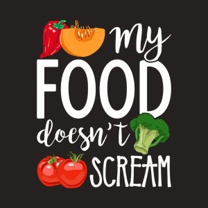 My food doesnt scream T shirt 2