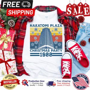 Nakatomi Plaza christmas party 1988 merry christmas vintage shirt 1