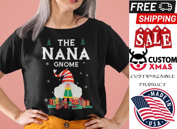 Nana Gnome Christmas Shirt The Nana Gnome Xmas Tree shirt