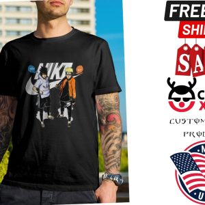 Naruto And Sasuke Nike Adidas T Shirt