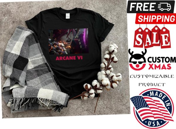 Netflix Arcane Jinx Vi League Of Legends Shirt