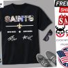 New Orleans Saints Drew Brees Alvin Kamara Signatures Shirt