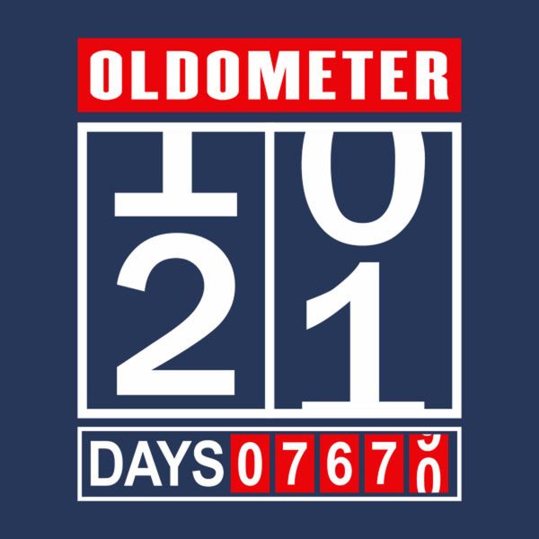 Oldometer 21st birthday – T-shirt