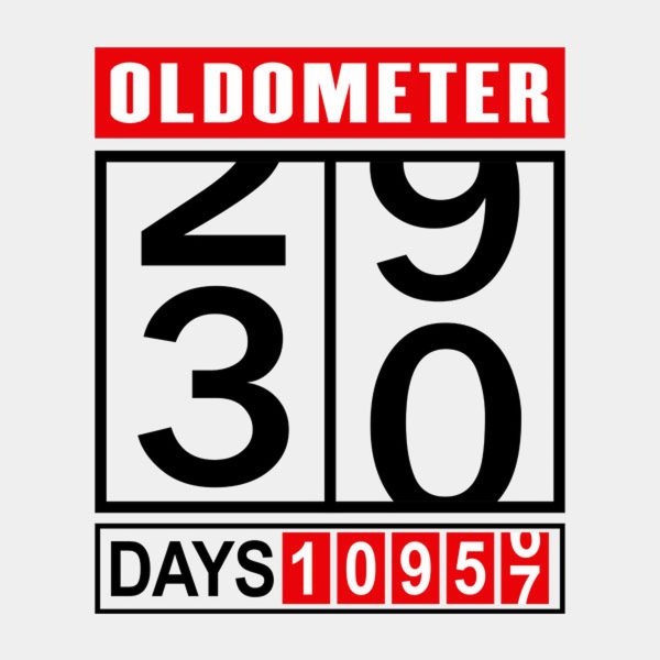 Oldometer 30th birthday – T-shirt