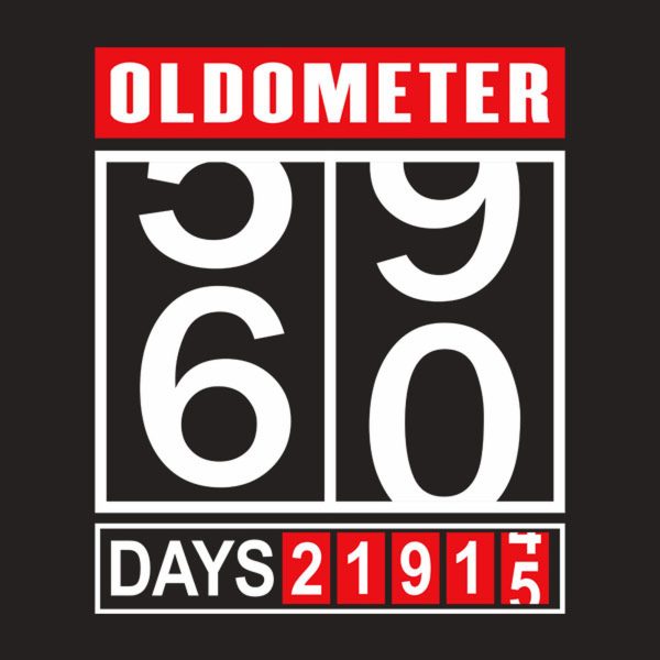 Oldometer 60th birthday – T-shirt