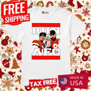 Patrick Mahomes Travis Kelce Run AFC Kansas City Shirt 1