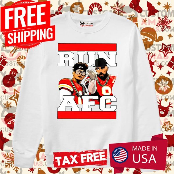 Patrick Mahomes Travis Kelce Run AFC Kansas City Shirt