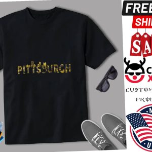 Pittsburgh Skyline Black and Yellow City Shirt