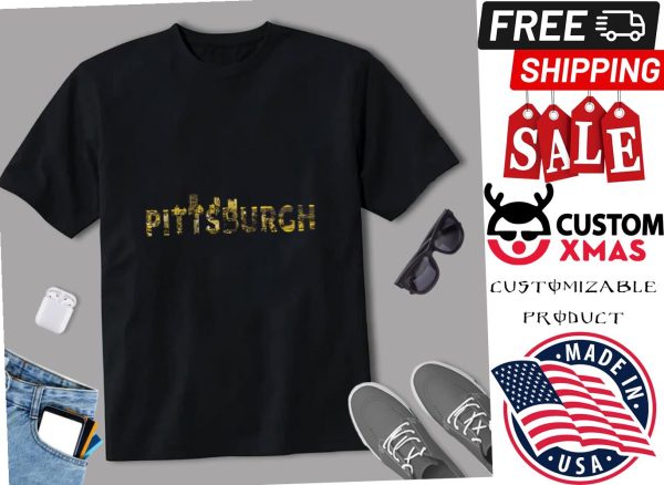 Pittsburgh Skyline Black and Yellow City Shirt