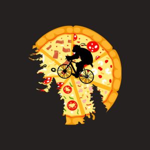 Pizza moon T shirt 2