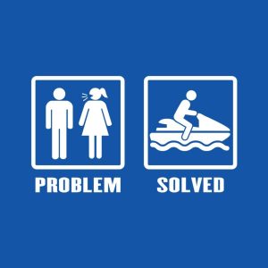 Problem Solved Jet Ski T shirt 2