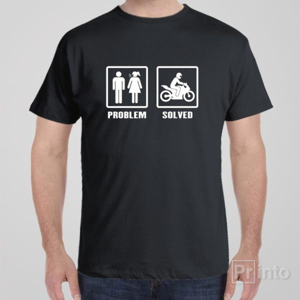 Problem – Solved (Motorbike) – T-shirt