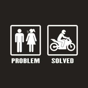 Problem Solved Motorbike T shirt 2