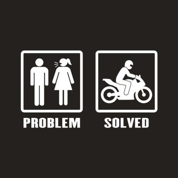 Problem – Solved (Motorbike) – T-shirt