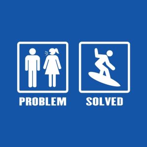 Problem Solved Surfing T shirt 2