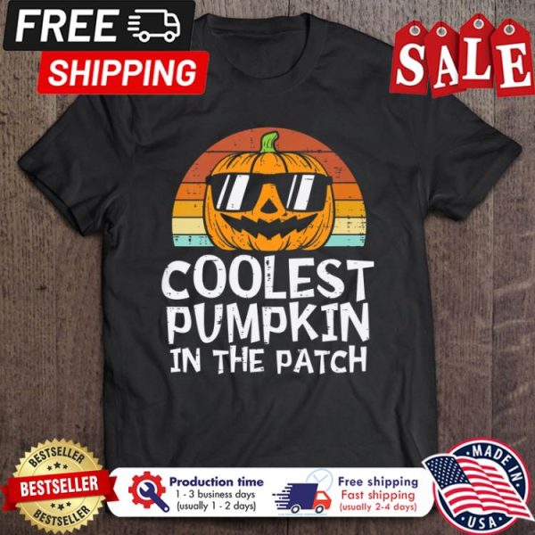 Pumpkin coolest pumpkin in the patch vintage shirt