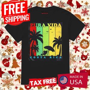 Pura Vida Costa Rica Summer Vacation Vintage Shirts Shirt 1