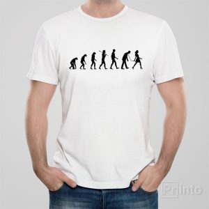Real Evolution of men T shirt 1