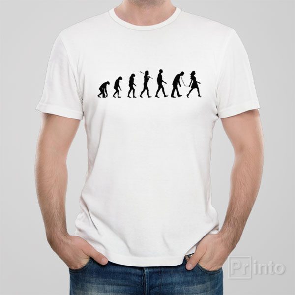 Real Evolution of men T-shirt