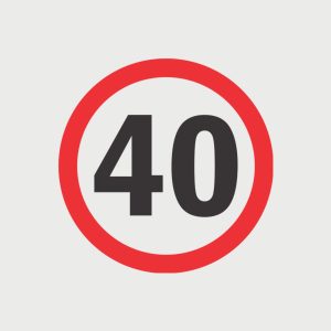Road sign 40 2