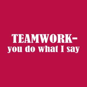 Teamwork you do what I say T shirt 2