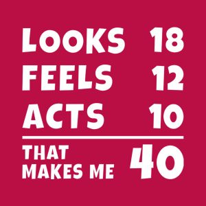 That makes me 40 - T-shirt 1 That makes me 40 T shirt 2
