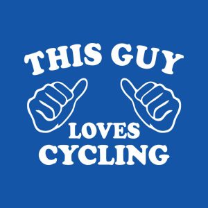 This guy loves cycling T shirt 2