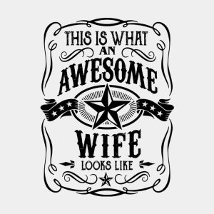 This is what an awesome wife looks like - T-shirt 1 This is what an awesome wife looks like T shirt 2
