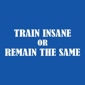 Train insane or remain the same T shirt 2