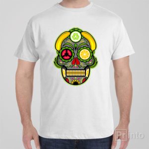 Vegan skull T shirt 1