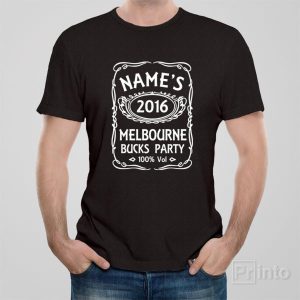 Vintage bucks party Personalised T shirt 1