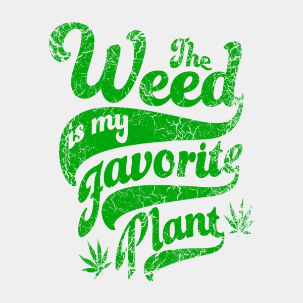 Weed my favorite plan – T-shirt