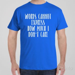Words cannot express T shirt 1