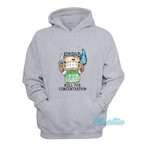ADHD And D Roll For Concentration Game Hoodie 2