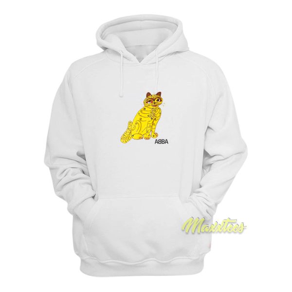 Abba Yellow Cat Hoodie