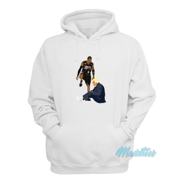 Allen Iverson Crossing Donald Trump Hoodie